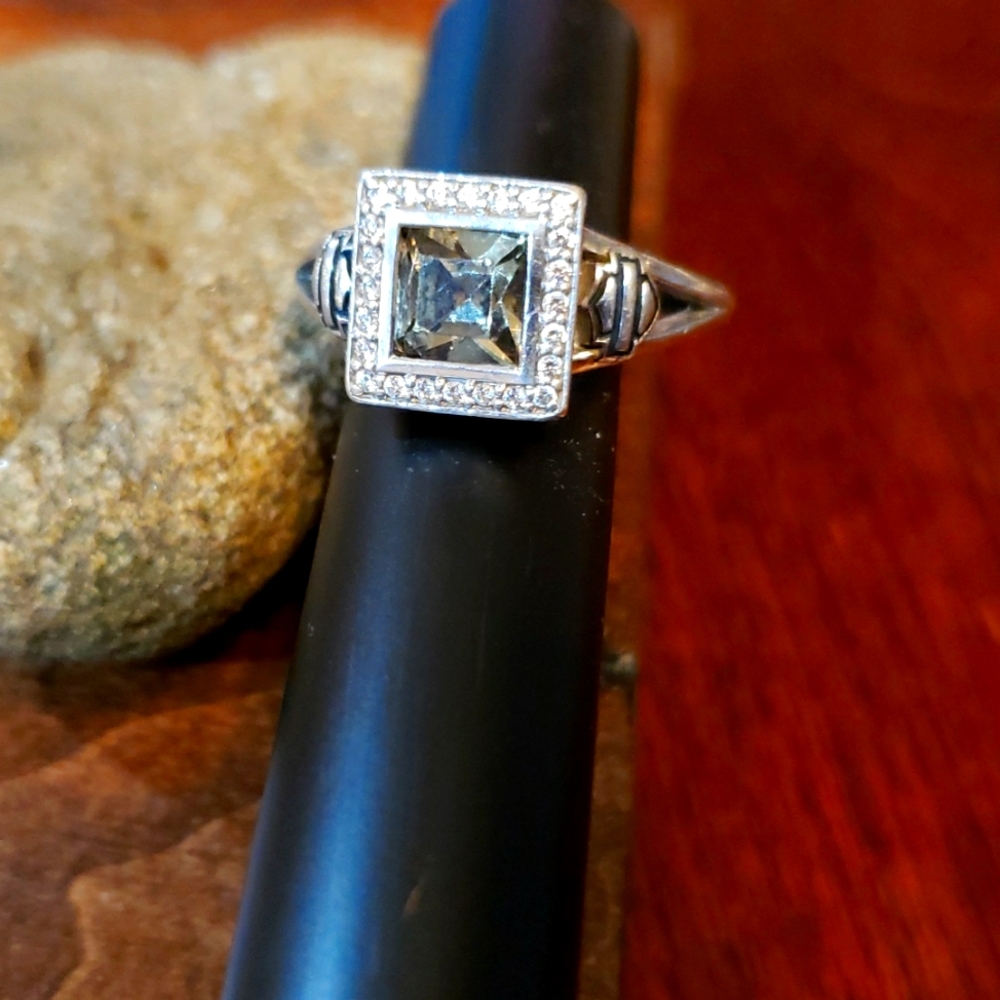 Harley Davidson Black Ice Crystal Outline Bling Ring